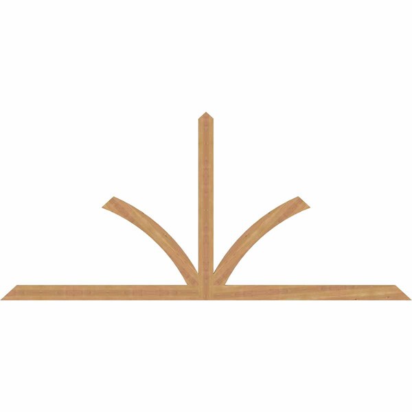Ekena Millwork Richland Timber Gable Bracket, Western Red Cedar, 96"W x 44"H x 1 1/2"D x 3 1/2"F, 11/12 Pitch GBW096X44X0204RIC00SWR - main